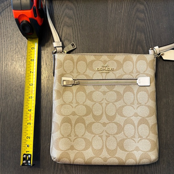 Coach Mini Rowan File Bag in Signature Canvas - Picture 9 of 10